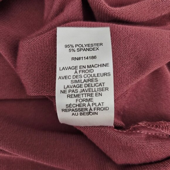 89th & Madison Embellished High Neck Sleeveless Mauve Tank Top - Picture 6 of 6